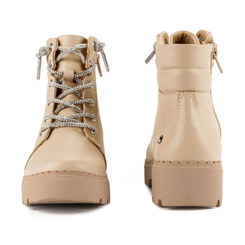 Bota Pink Cats Coturno - Feminina - Marfim Marfim 5