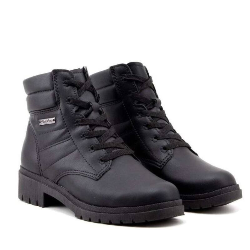 Bota Pink Cats Coturno - Infantil - Preto Preto 4