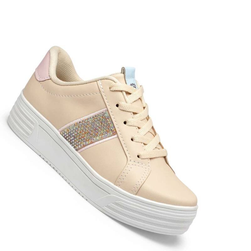 Tênis Pink Cats Casual - Infantil - Tulecelesteblush Bege 3