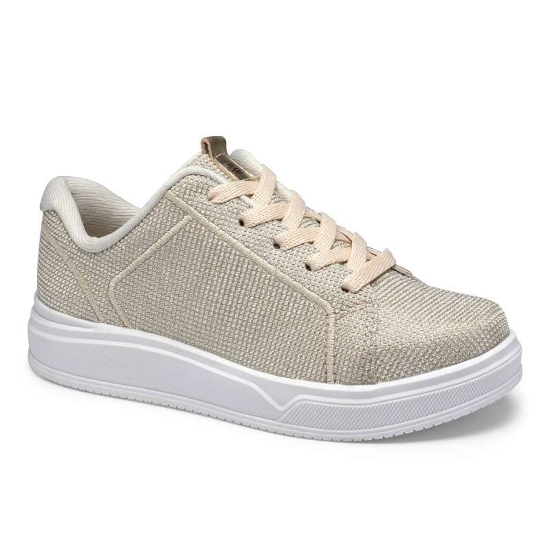 Tênis Pink Cats Casual - Infantil - Douradochampagne Dourado/Champagne 1