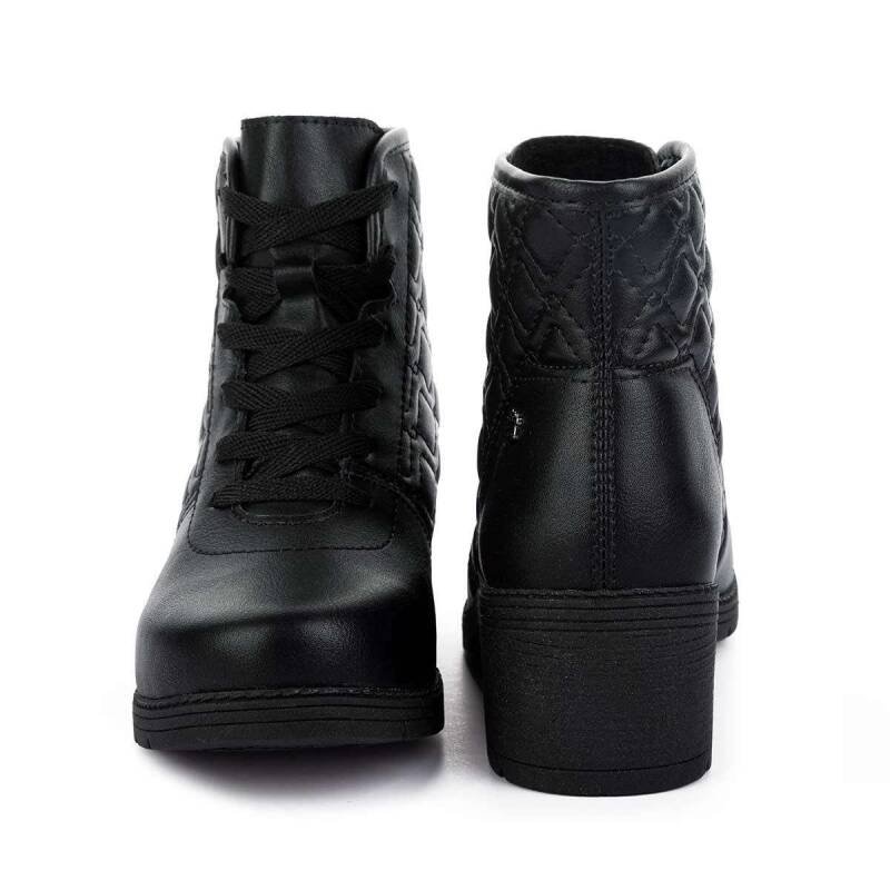 Bota Pink Cats Coturno - Infantil - Preto Preto 5