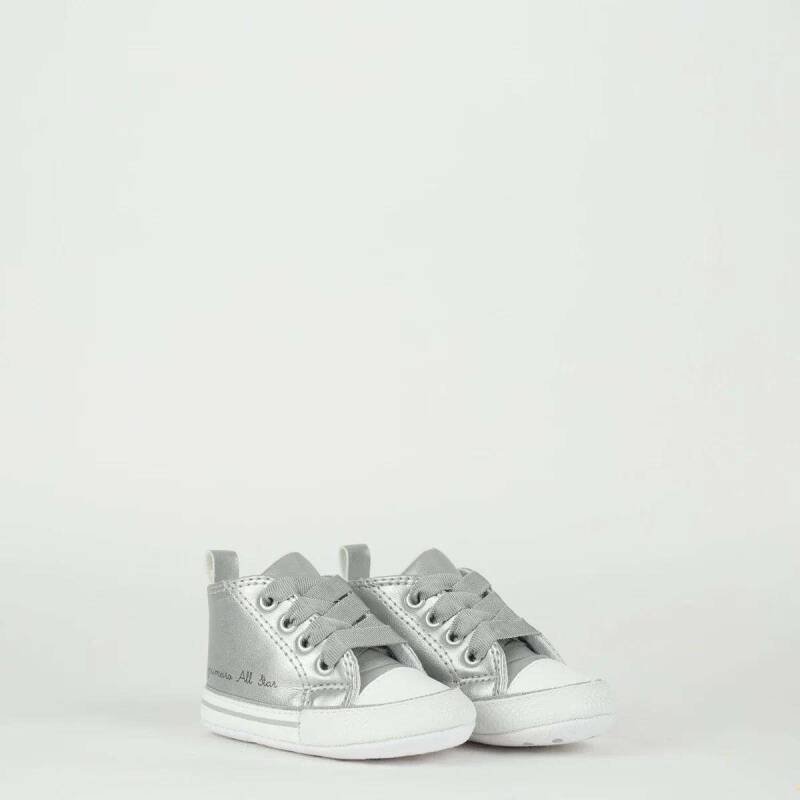 Tênis All Star Kids Chuck Taylor - Infantil - Pratapratabra Prata 2