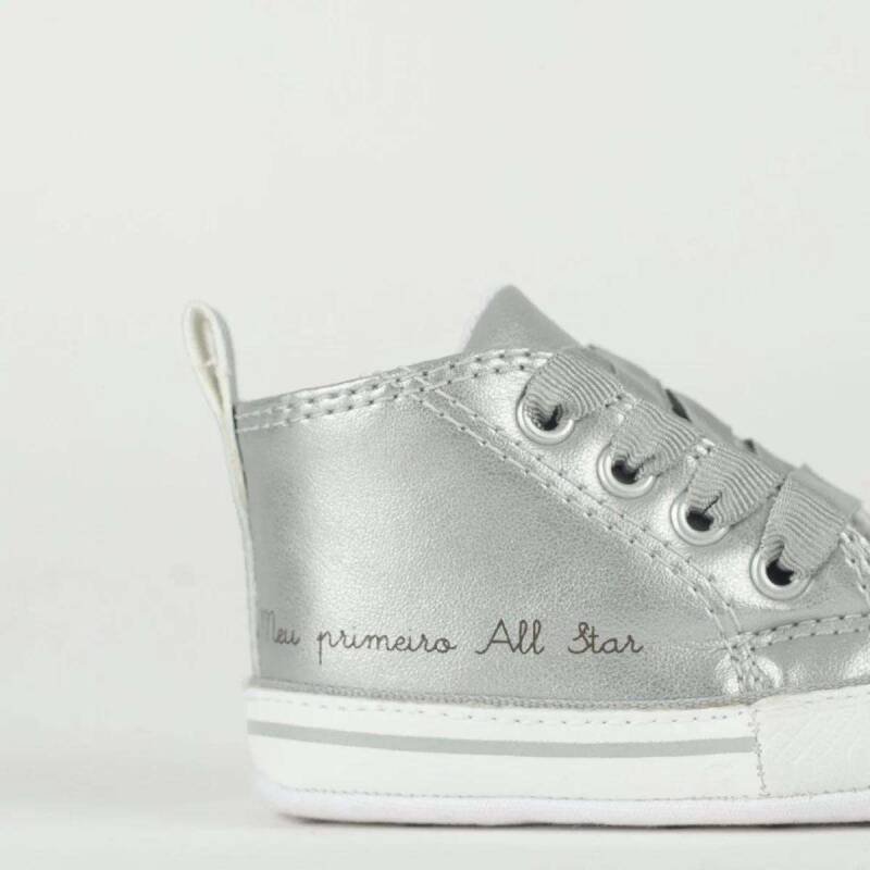 Tênis All Star Kids Chuck Taylor - Infantil - Pratapratabra Prata 3