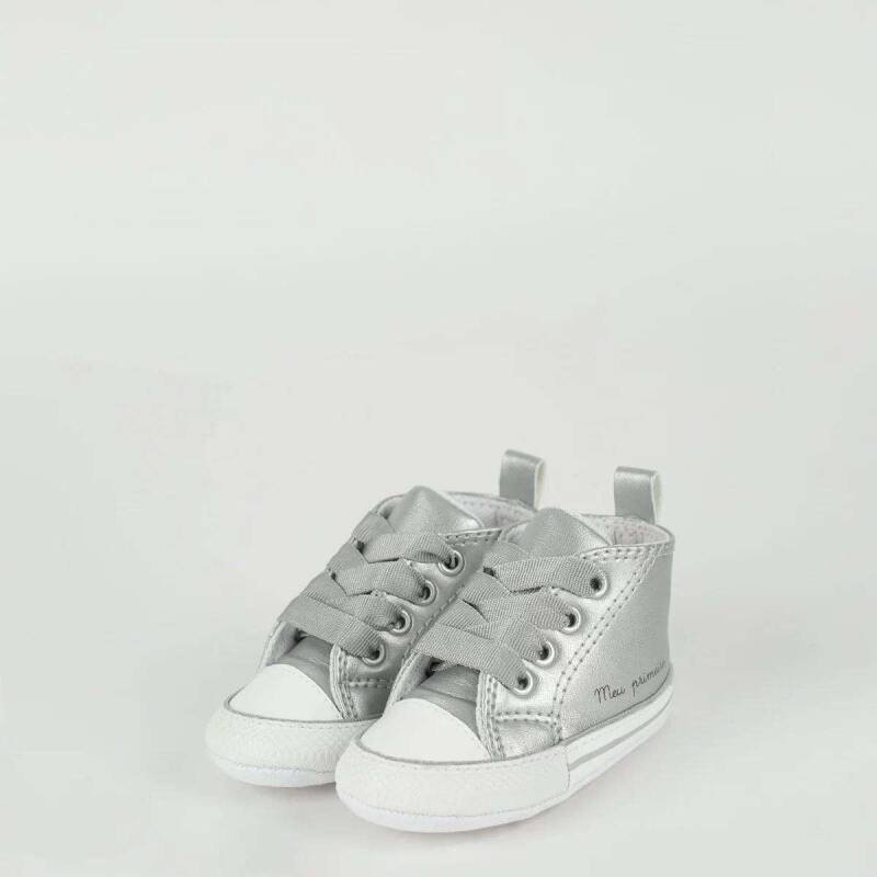 Tênis All Star Kids Chuck Taylor - Infantil - Pratapratabra Prata 4