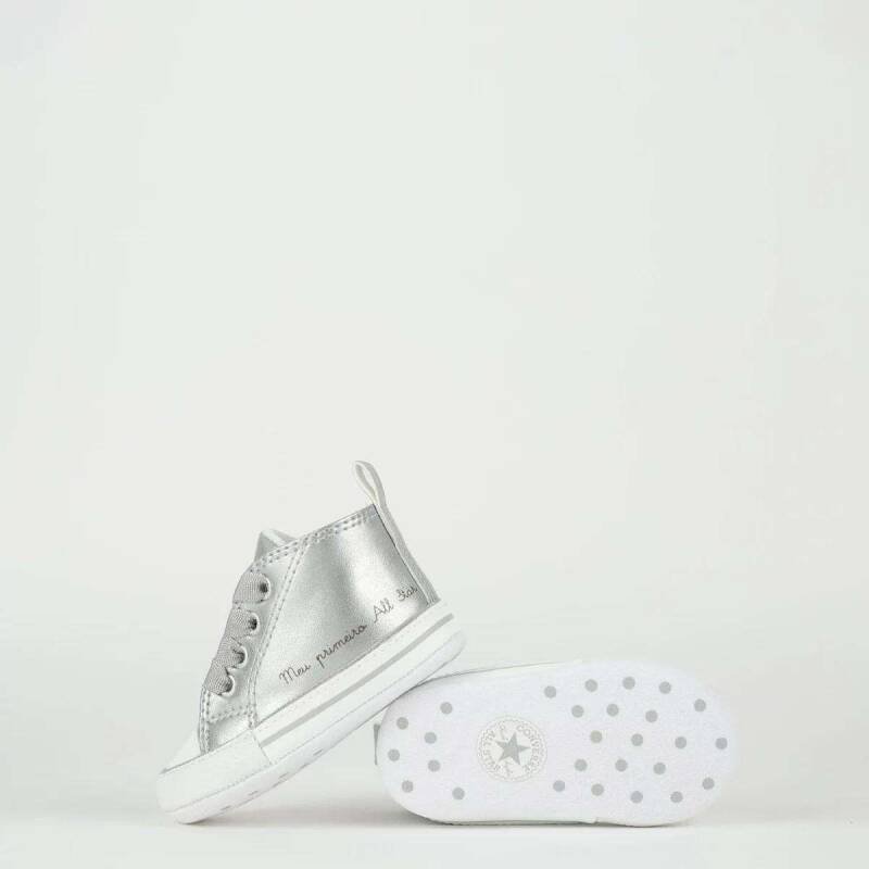 Tênis All Star Kids Chuck Taylor - Infantil - Pratapratabra Prata 5