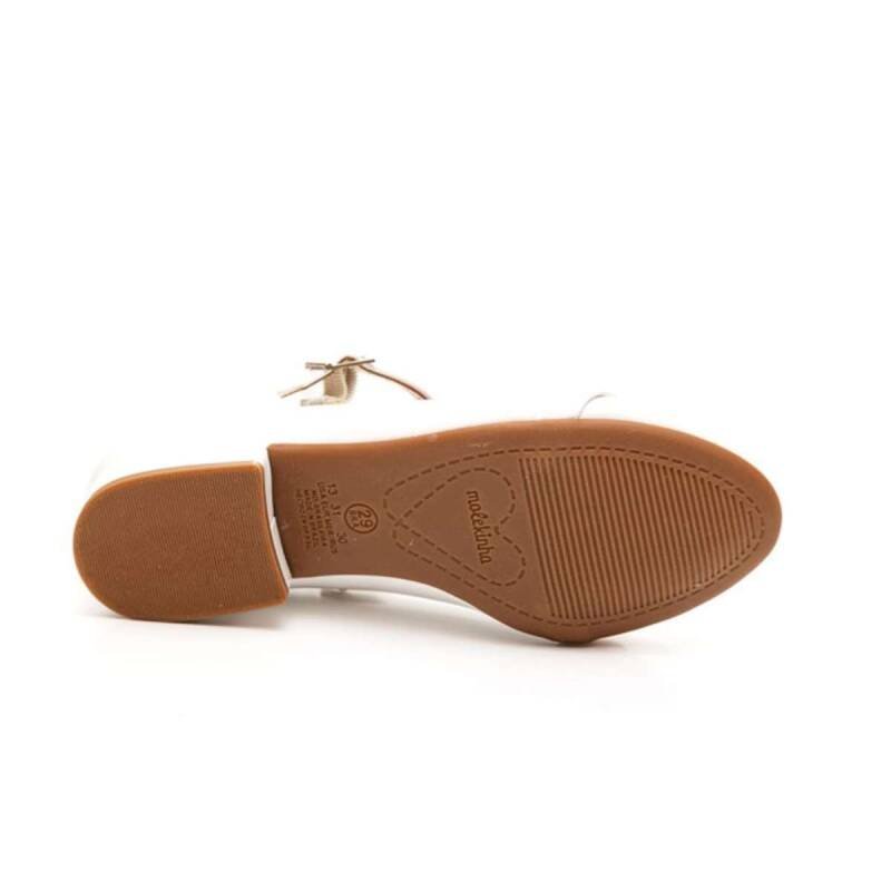 Sapatilha Molekinha Fivela com Coração - Infantil - Branco Branco 5