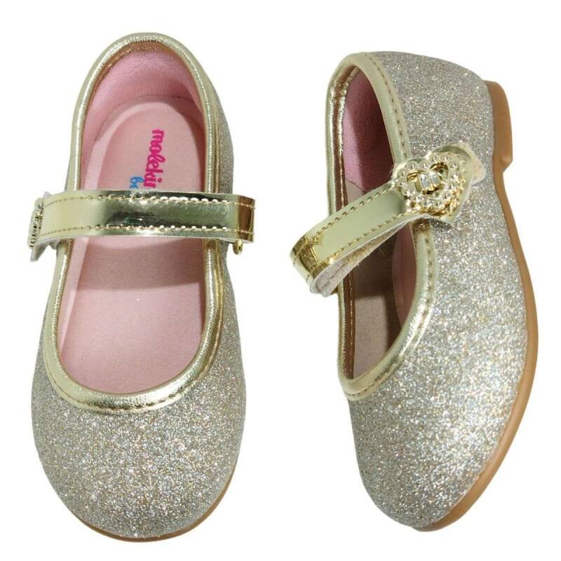 Sapatilha Molekinha Metalizada - Infantil - Ouro rosado Ouro Rosado 6