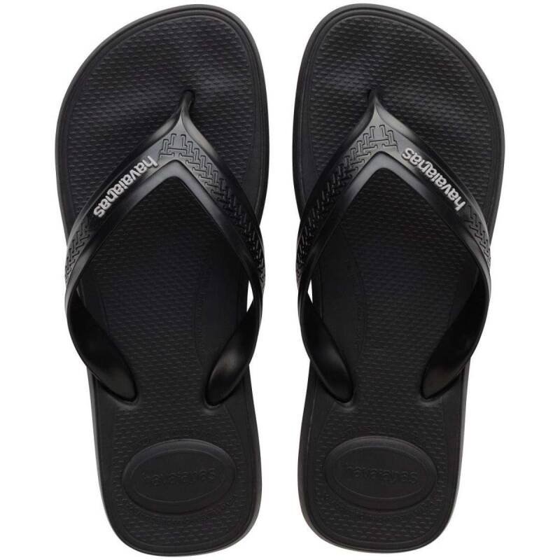 Chinelo Havaianas Top Max Comfort Fc - Masculino - Preto Preto 1