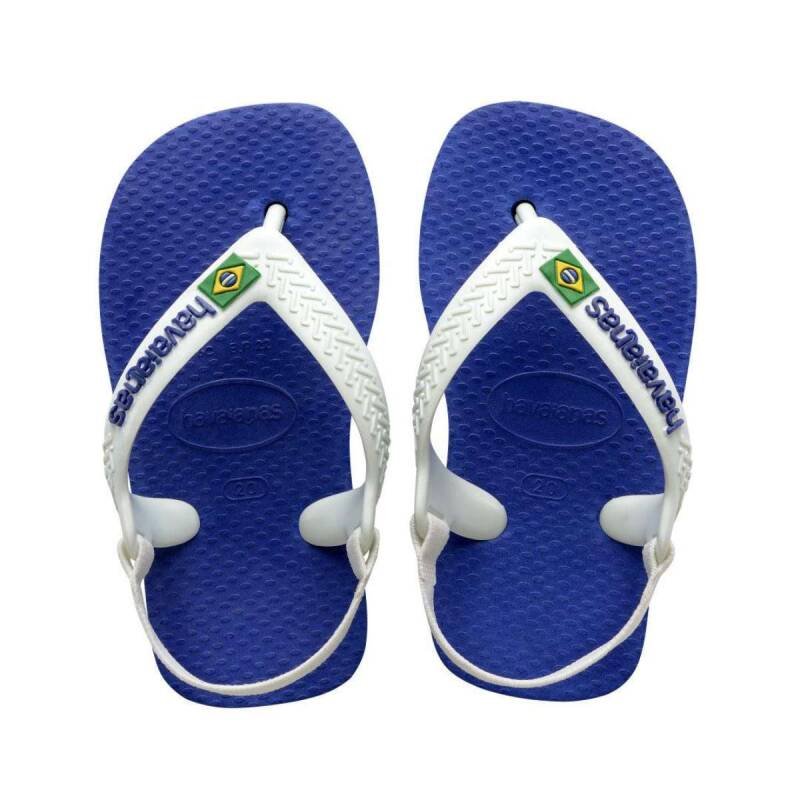 Chinelo Havaianas Baby Brasil Logo Fc - Infantil - Azul Azul 1
