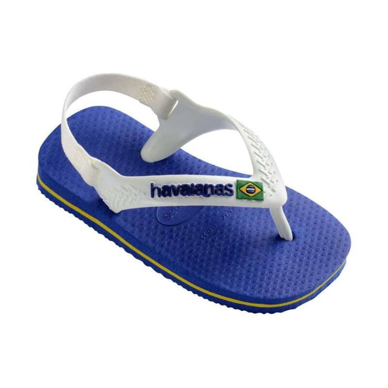 Chinelo Havaianas Baby Brasil Logo Fc - Infantil - Azul Azul 2