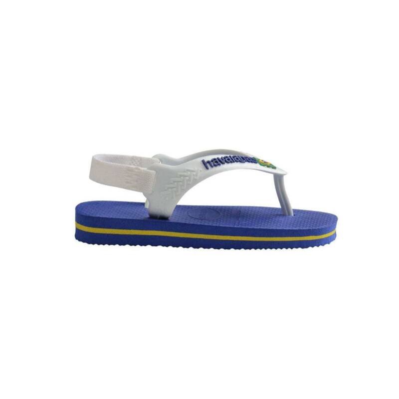 Chinelo Havaianas Baby Brasil Logo Fc - Infantil - Azul Azul 3