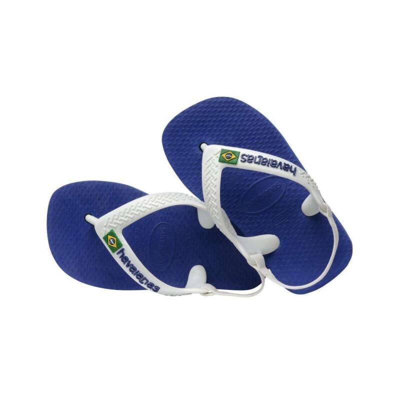 Chinelo Havaianas Baby Brasil Logo Fc - Infantil - Azul Azul 4