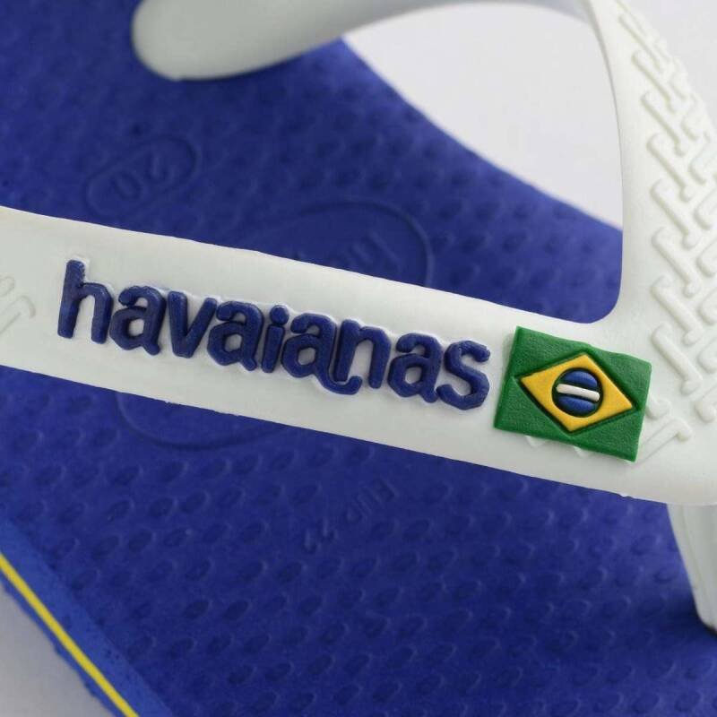 Chinelo Havaianas Baby Brasil Logo Fc - Infantil - Azul Azul 5