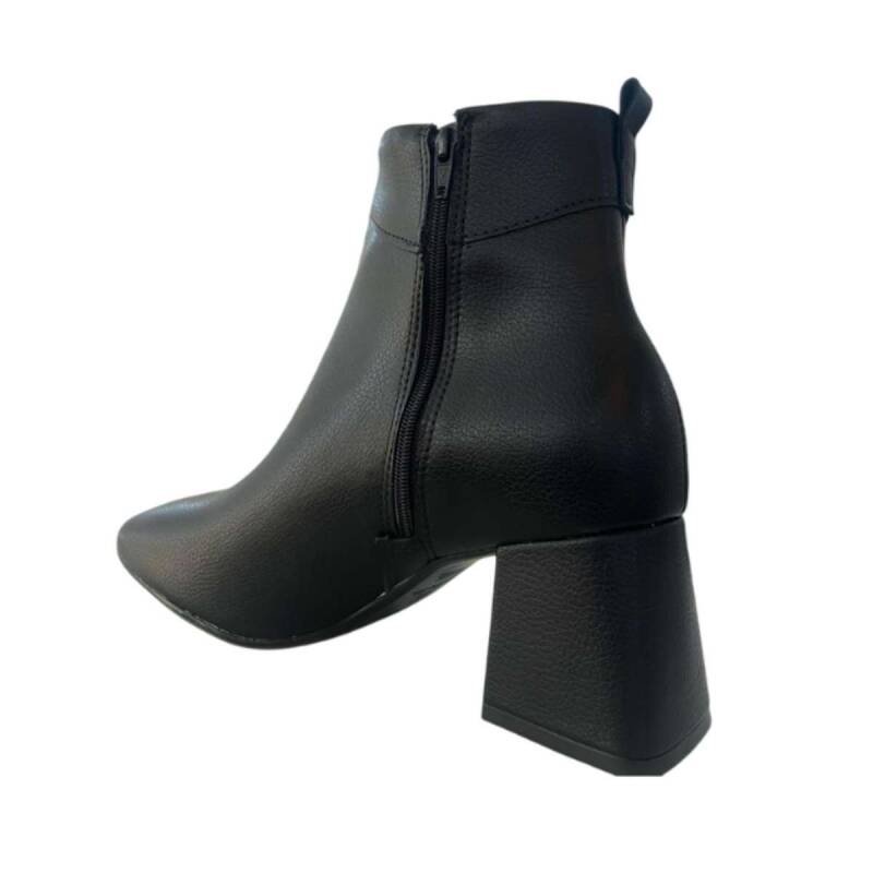Bota Vizzano Salto Bloco - Feminina - Preto Preto 2