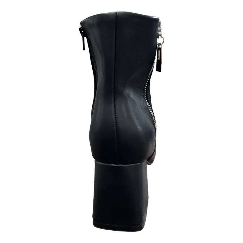 Bota Vizzano Salto Bloco - Feminina - Preto Preto 4