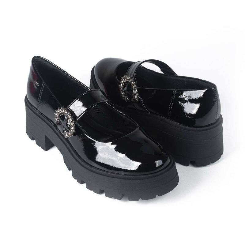 Sapato Dakota Tratorado - Feminino - Preto Preto 4