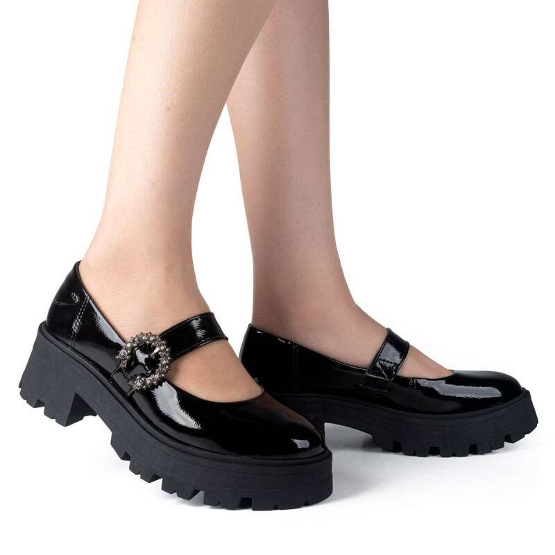Sapato Dakota Tratorado - Feminino - Preto Preto 6