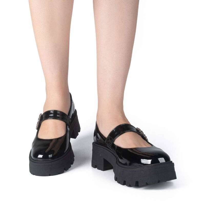Sapato Dakota Tratorado - Feminino - Preto Preto 7