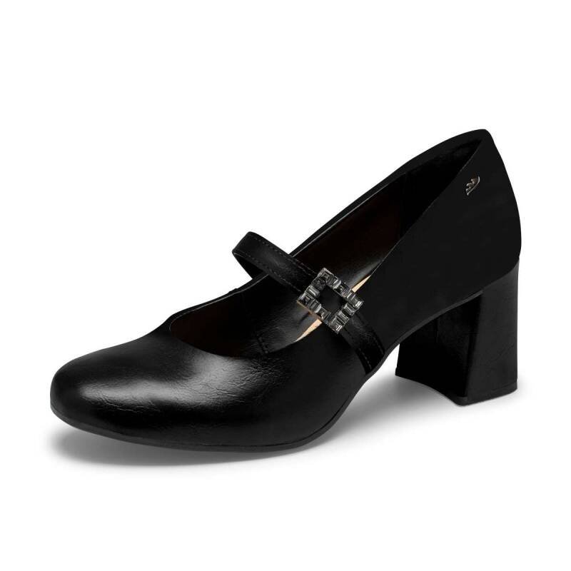 Sapato Dakota Salto Bloco - Feminino - Preto Preto 2
