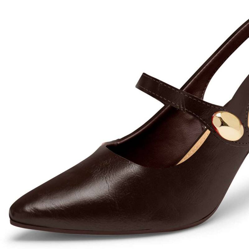 Sapato Dakota Slingback - Feminino Marrom 4