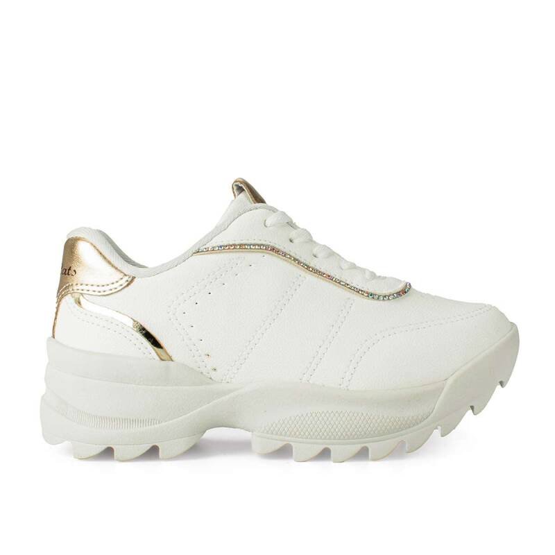 Tênis Pink Cats Tratorado - Infantil - Branco