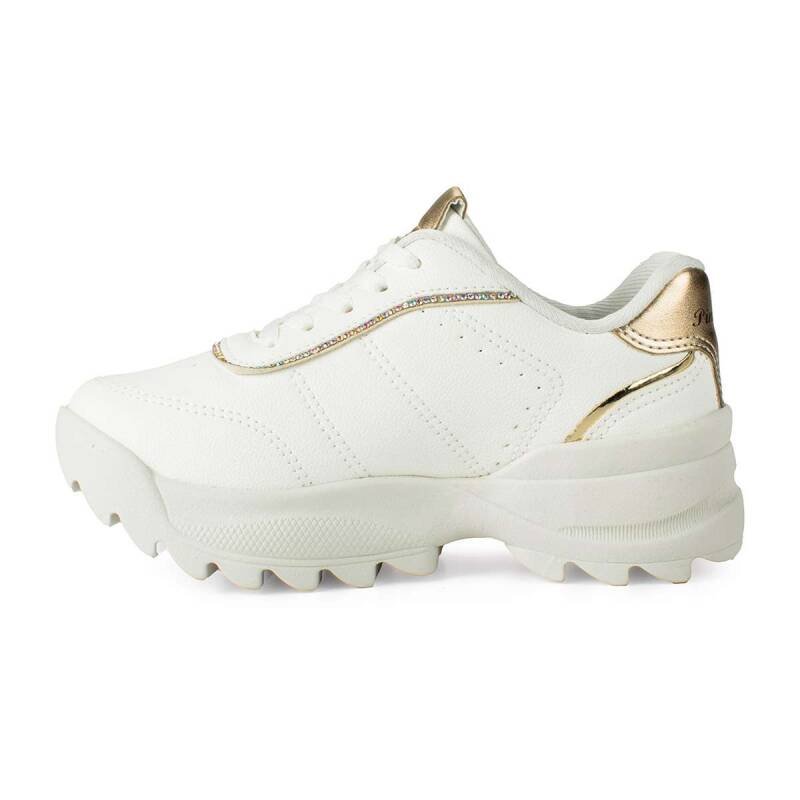 Tênis Pink Cats Tratorado - Infantil - Branco Branco 2