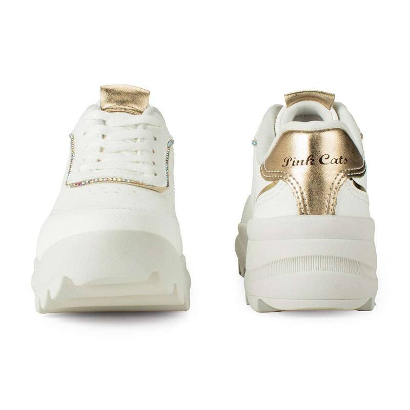 Tênis Pink Cats Tratorado - Infantil - Branco Branco 5