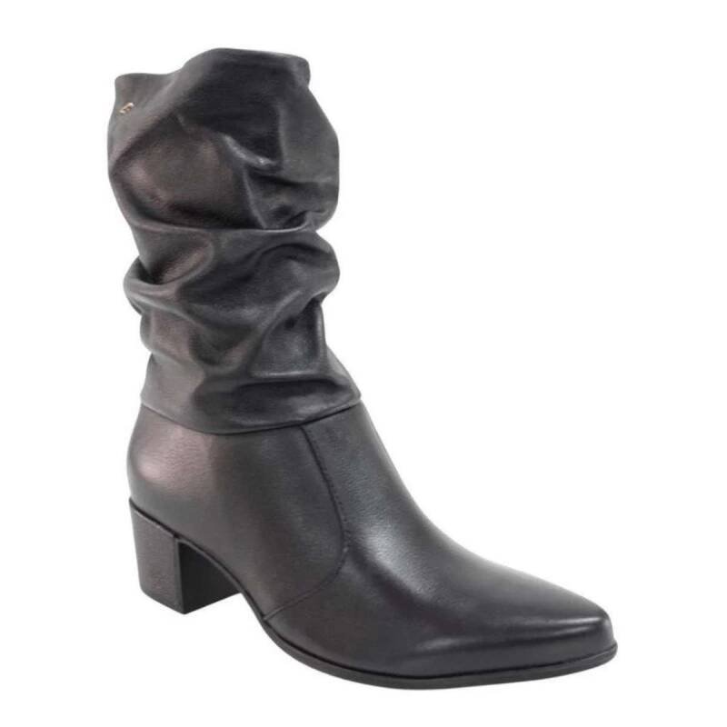 Bota Pegada Cano Médio - Feminina Preto 2
