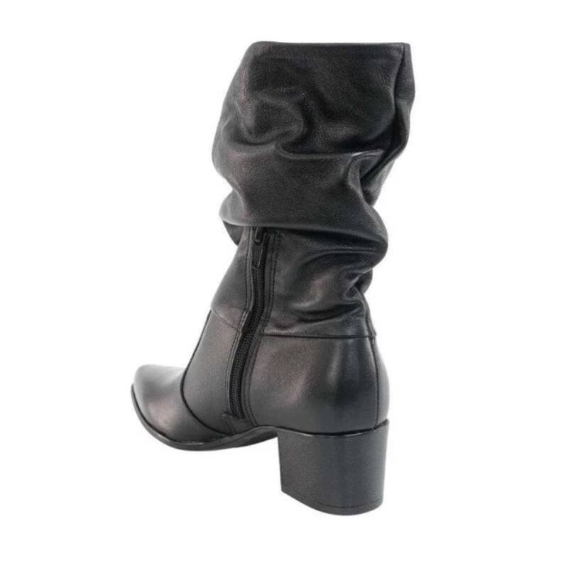 Bota Pegada Cano Médio - Feminina Preto 3
