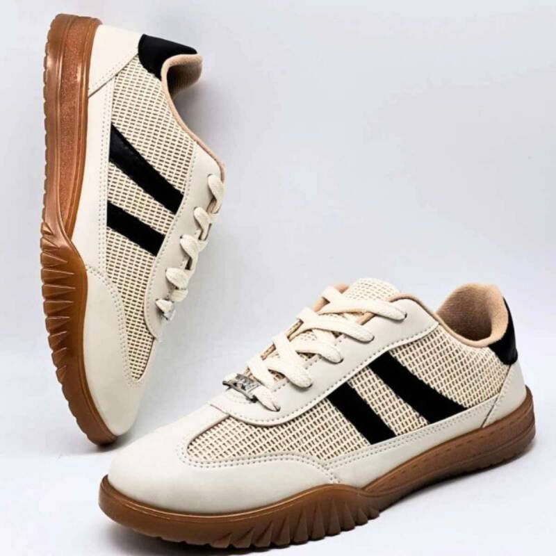 Tênis Moleca Casual - Feminino - Creme Bege 3