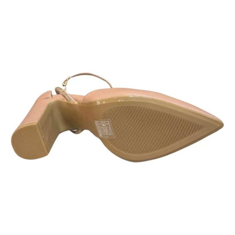 Sapato Vizzano Scarpin Salto Grosso - Feminino Bege 5