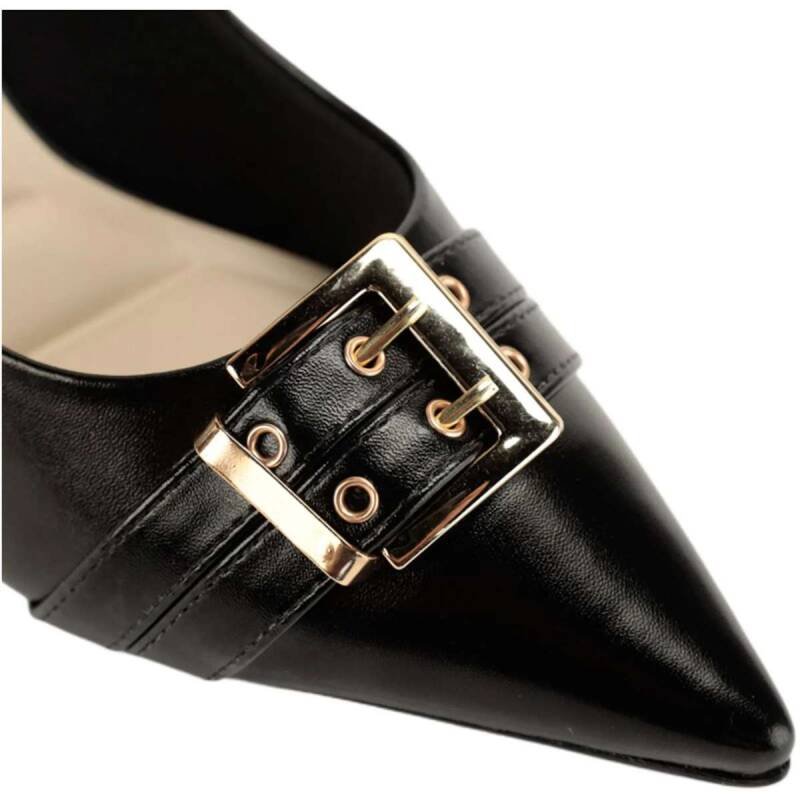 Sapato Bebecê Slingback Salto Médio - Feminino Preto 4