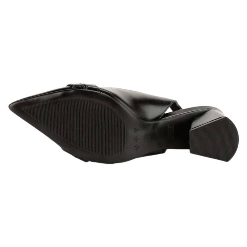 Sapato Bebecê Slingback Salto Médio - Feminino Preto 7