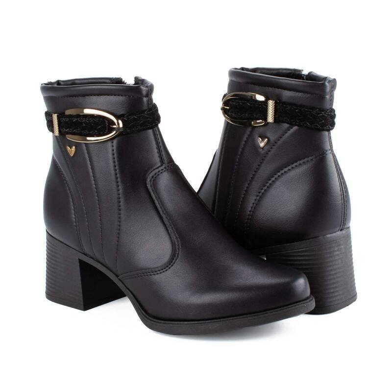 Bota Mississipi Cano Baixo - Feminina - Preto Preto 4