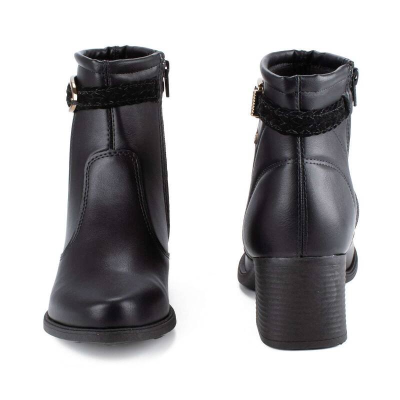 Bota Mississipi Cano Baixo - Feminina - Preto Preto 5