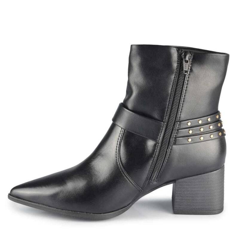 Bota Ramarim Cano Curto - Feminina - Preto Preto 2