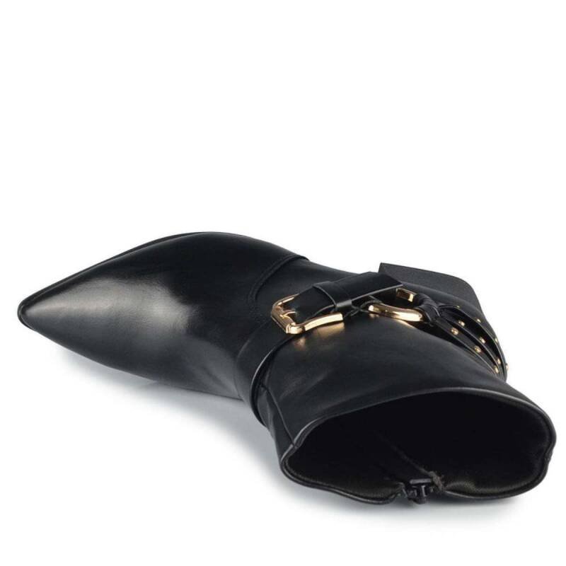 Bota Ramarim Cano Curto - Feminina - Preto Preto 4