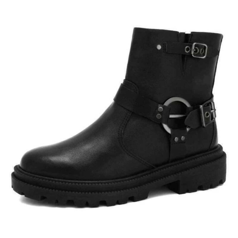 Bota Ramarim Coturno - Feminina - Preto Preto 2