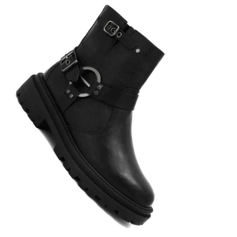 Bota Ramarim Coturno - Feminina - Preto Preto 4