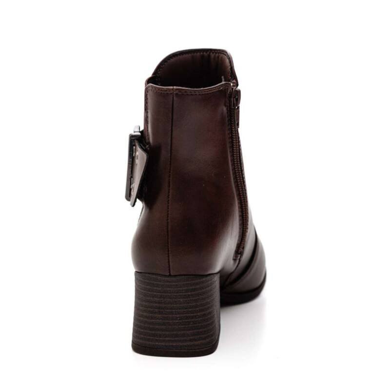 Bota Ramarim Cano Curto - Feminino - Marrom Marrom 3