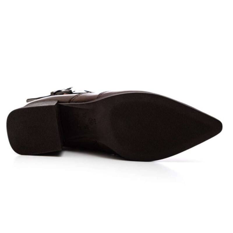 Bota Ramarim Cano Curto - Feminino - Marrom Marrom 5