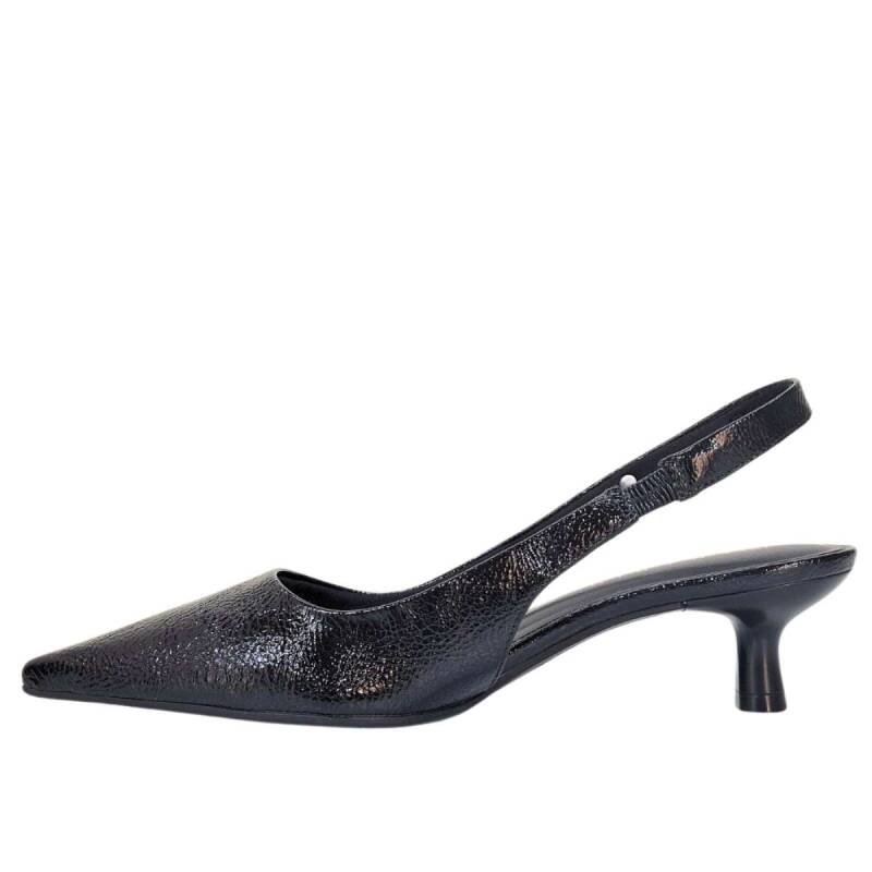 Slingback Ramarim Salto Fino - Feminino - Preto Preto 3