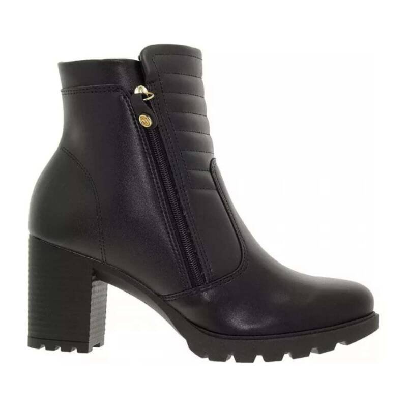 Bota Moleca Salto Bloco - Feminino - Preto Preto 1