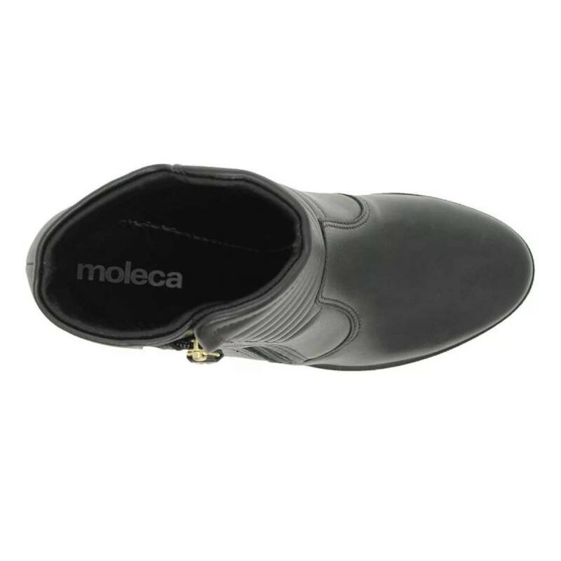 Bota Moleca Salto Bloco - Feminino - Preto Preto 4