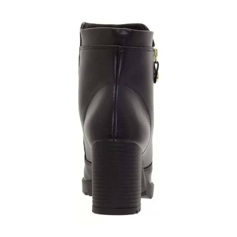 Bota Moleca Salto Bloco - Feminino - Preto Preto 6