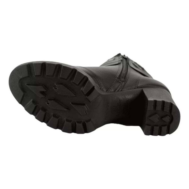 Bota Moleca Salto Bloco - Feminina - Preto Preto 5