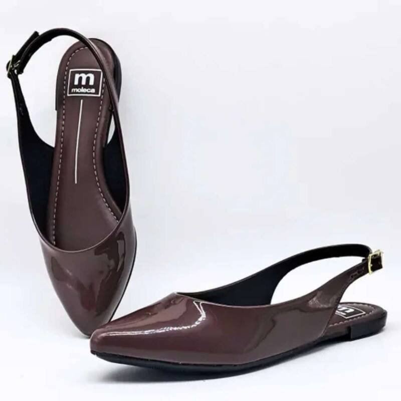 Sapatilha Moleca Verniz - Feminina - Marrom Marrom 4