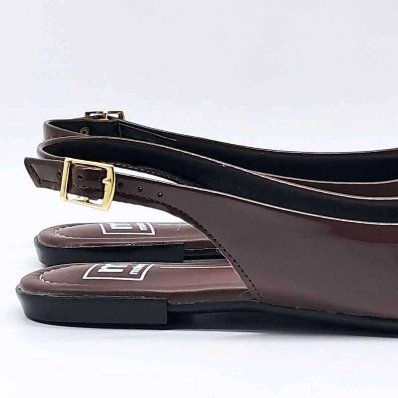 Sapatilha Moleca Verniz - Feminina - Marrom Marrom 6