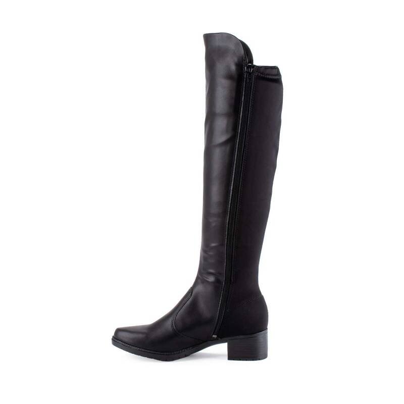 Bota Mississipi Cano Longo - Feminina - Preto Preto 2