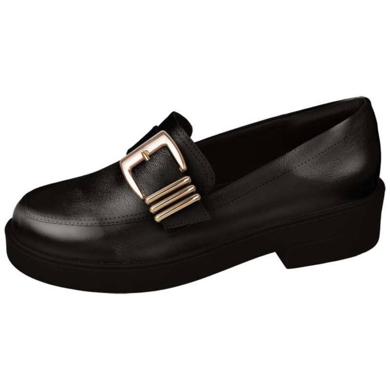 Sapato Bebecê Oxford - Feminino - Preto Preto 2